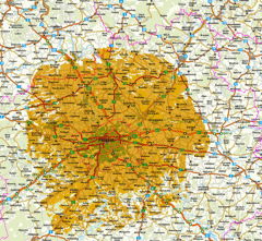 mapa pokrytí